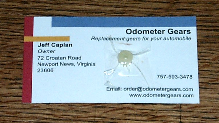 Odometer gears