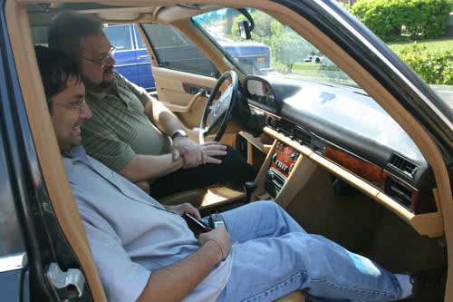 The guys in a jalopy